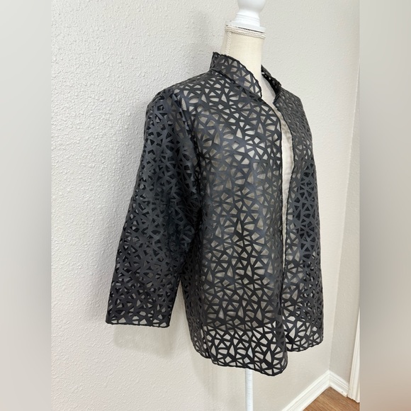 Caroline Rose Lace Evening Jacket Size M - Picture 3 of 12